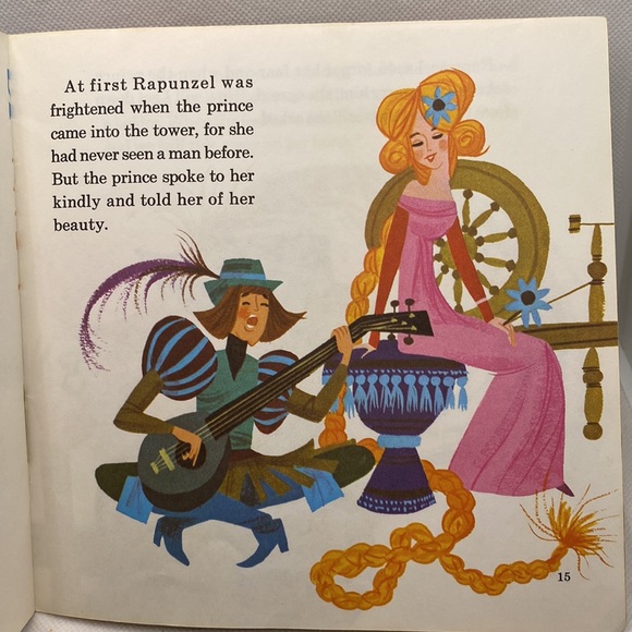 Disneyland The Story of Rapunzel Children’s Book and Vinyl Record 1970 - Picture 8 of 16